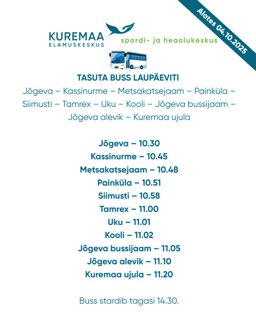 Kuremaa ujula tasuta buss1